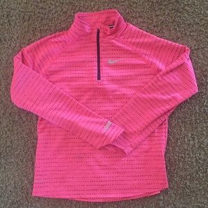 girls nike quarter zip